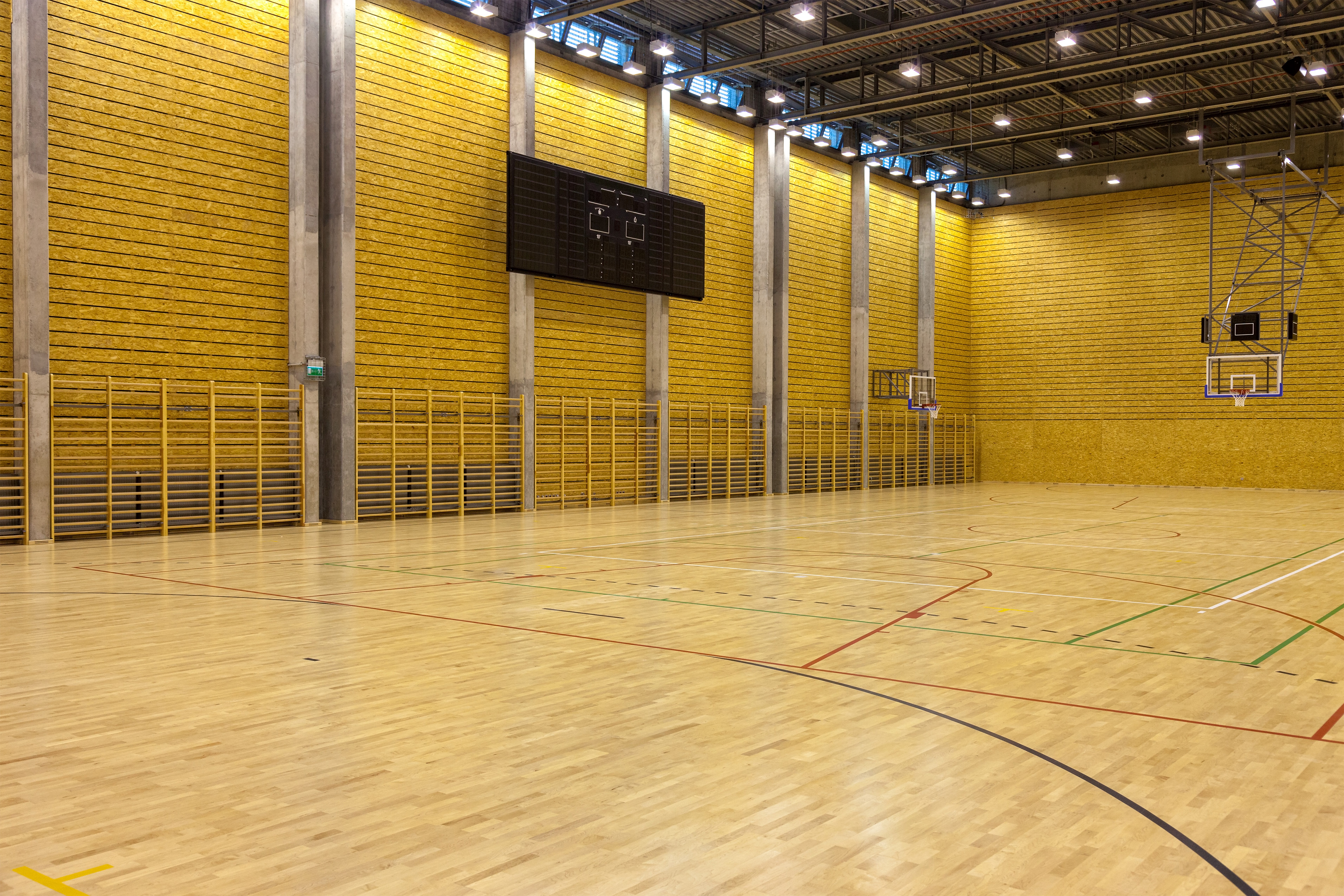 Gymnasium Hardwood Floor Care